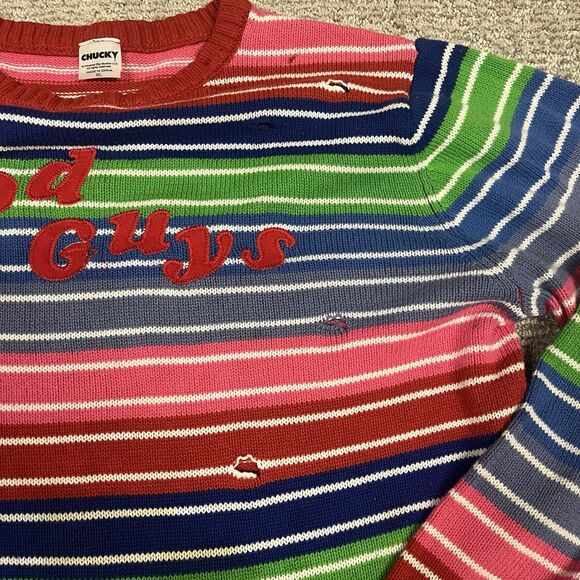 Universal Studios Sweater Mens XL Child's Play Halloween Chucky Good Guys Womens - Picture 3 of 8